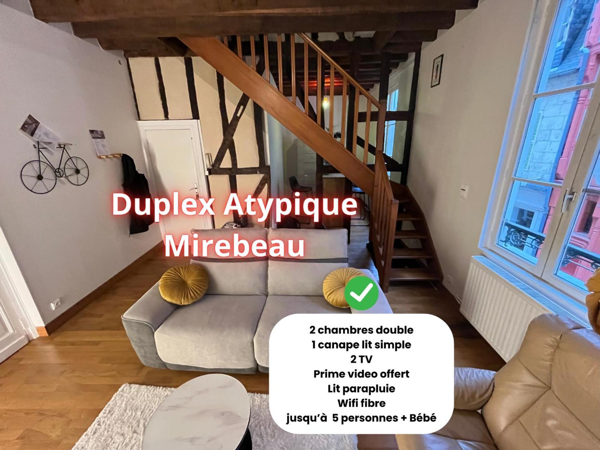 Apartament L'Atypique Mirebeau - T3 Duplex - Centre Historique Bourges Zewnętrze zdjęcie